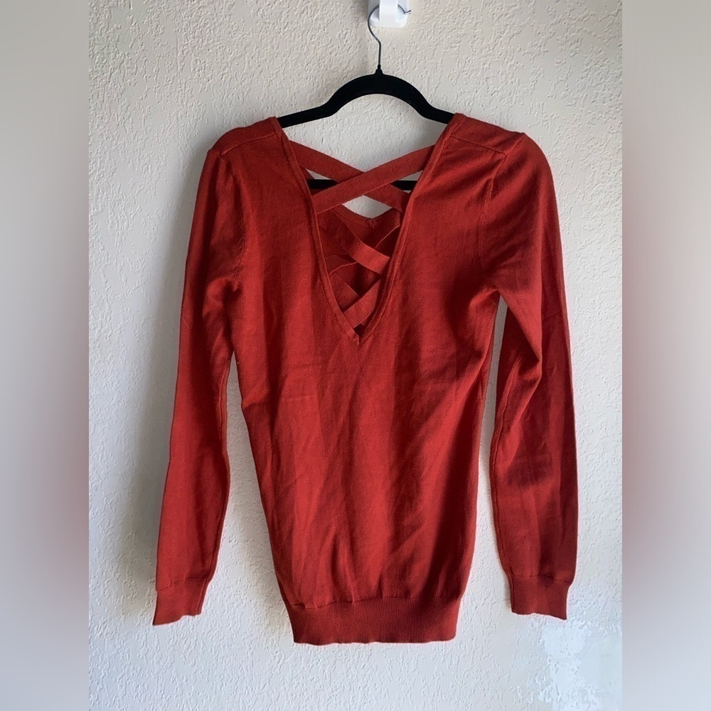 LOVE ELLIE Autumn Fall Mia Back Detail Cozy Soft Sweater Weather Women Size XS - Picture 3 of 5